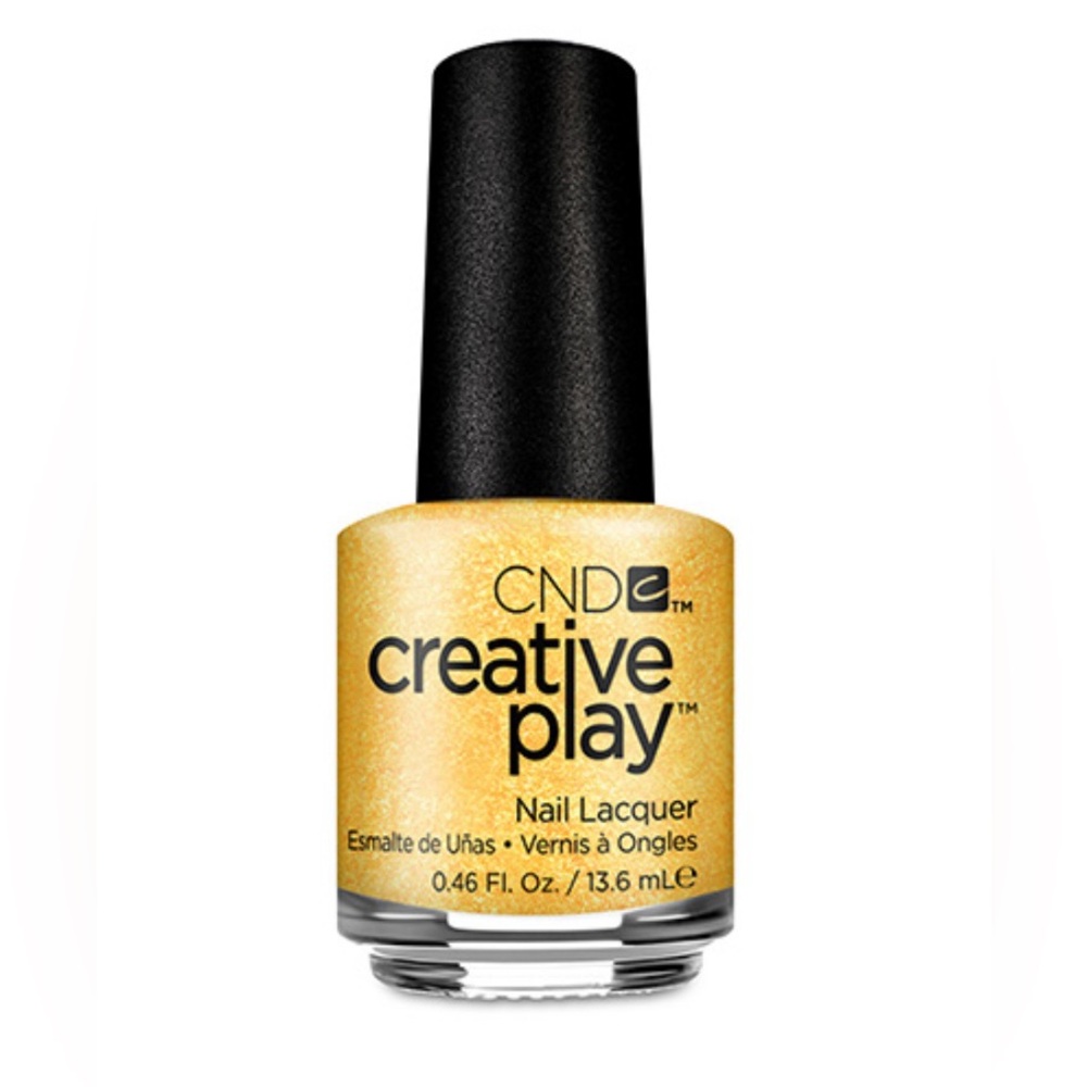 CND Creative Play Foiled Again 489 Gold Metallic New Sealed Full Size OS